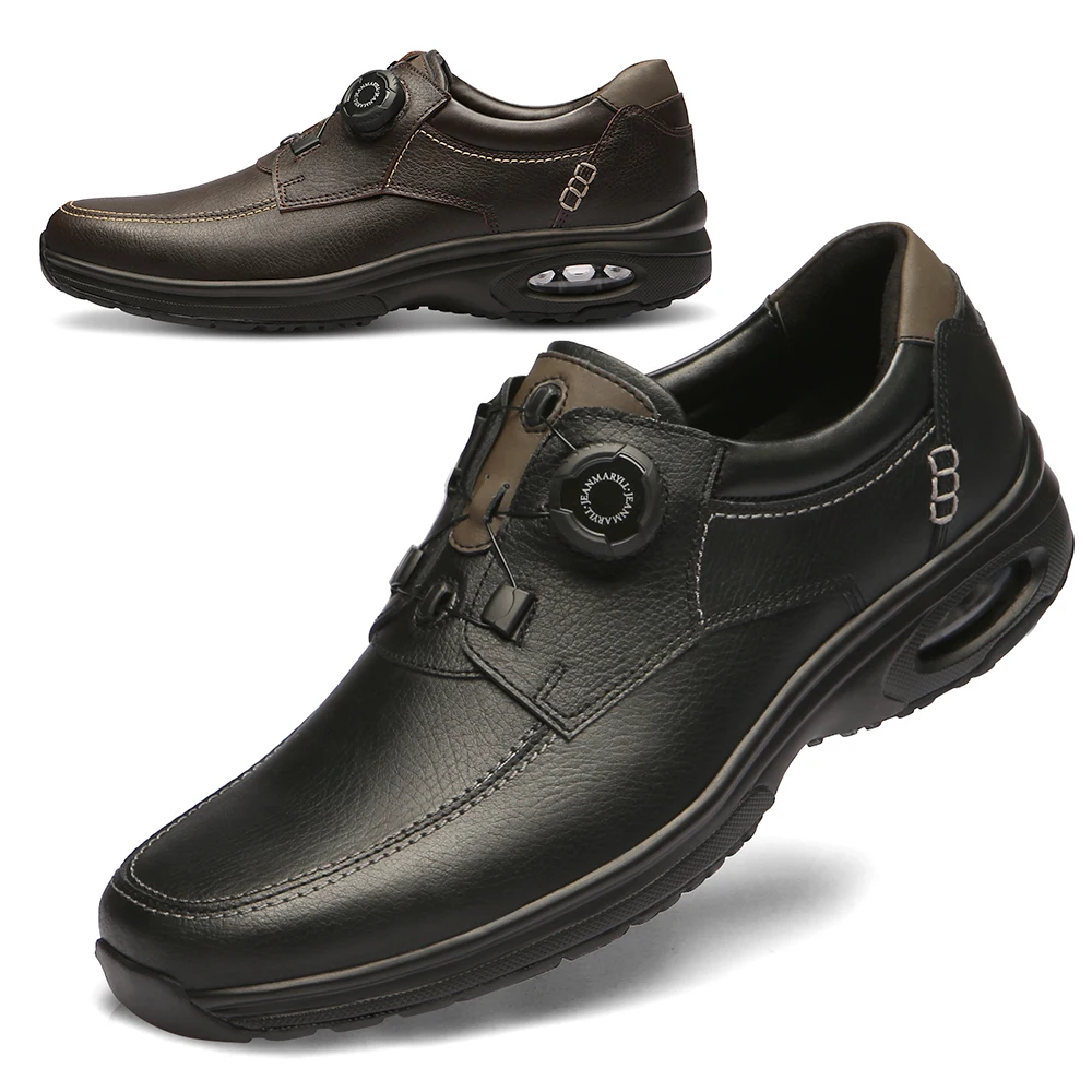 Mocasines Jangmaril de piel de vacuno natural para hombre Jm003