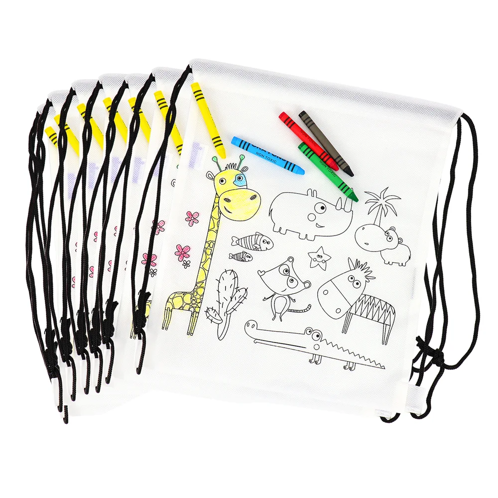Lote 12 a 48 unidades Estuches de lápices y Mochilas para niños, Detalles cumpleaños infantil para invitados, Regalos para niños clase colegio, Manualidades accesorios y materiales, Mochilas para colorear, Regalos originales niños, Regalantes Store