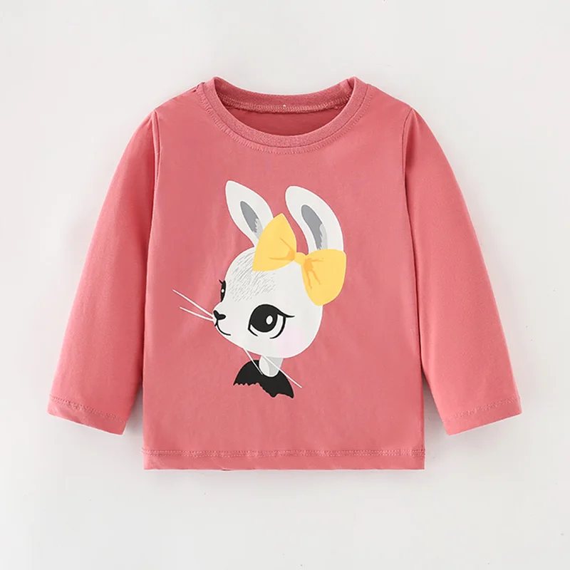 

Quality Cotton Brand New 2023 Baby Girl Clothes Long Sleeve T-shirt Blouse Infant Kids Children Babe Girls Cute t shirt Tee Tops