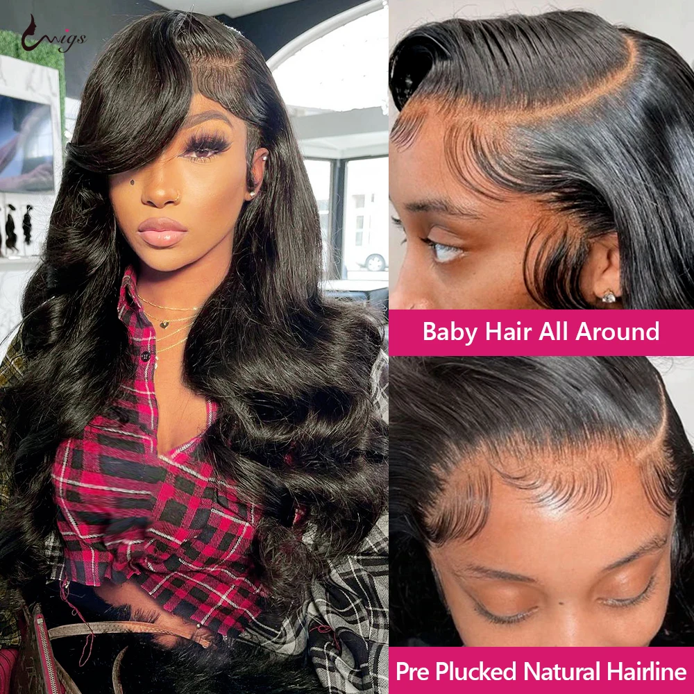 40 Inch Lace Front Wigs Human Hair 13x4 Body Wave Lace Front Wig 30 34 38 Inch Long HD Transparent Lace Frontal Wigs For Women