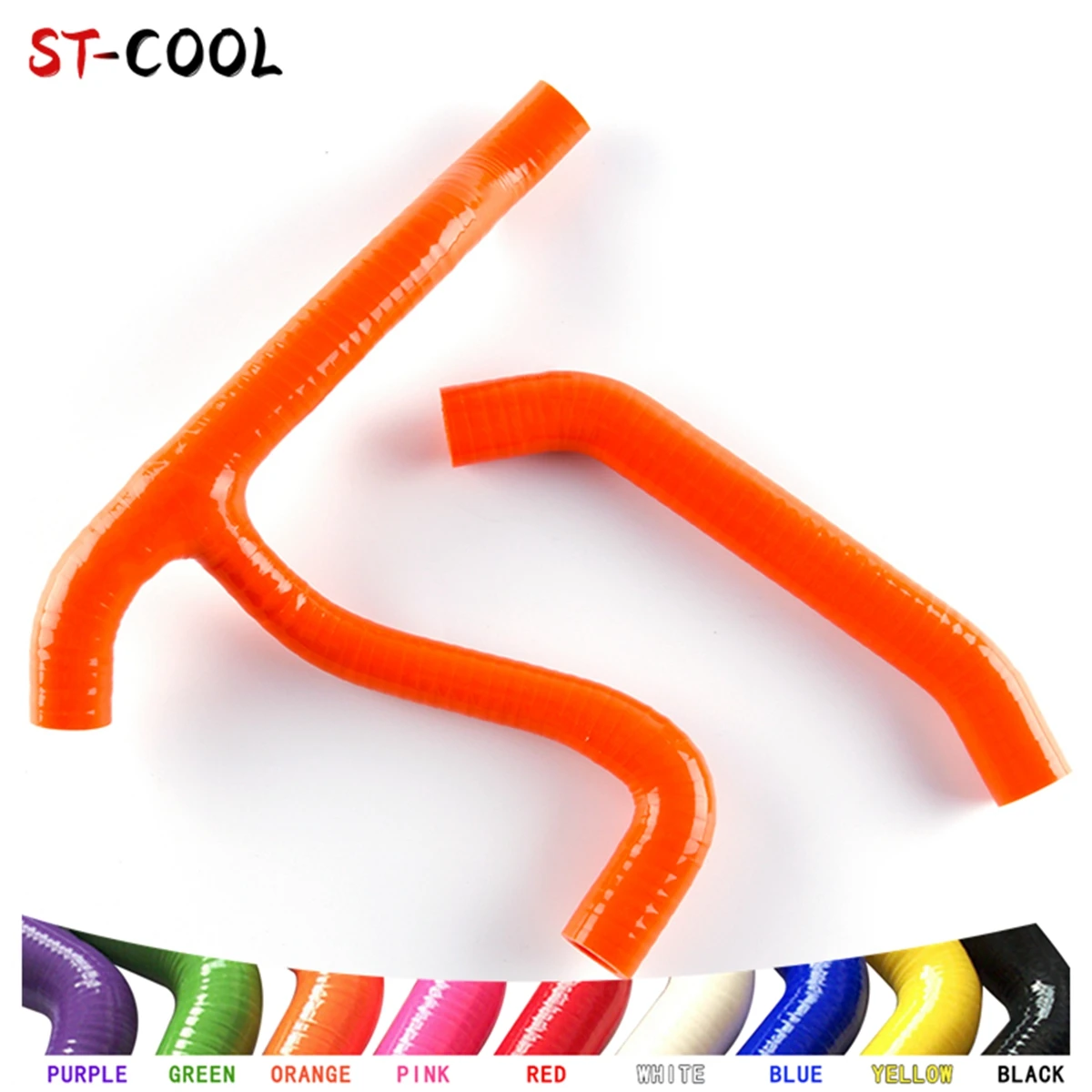 For 2007-2011 Polaris Outlaw MXR 450 525S 525 2008 2009 2010 Radiator Hoses Kit Silicone Tubes Pipes 2Pcs 10 Colors