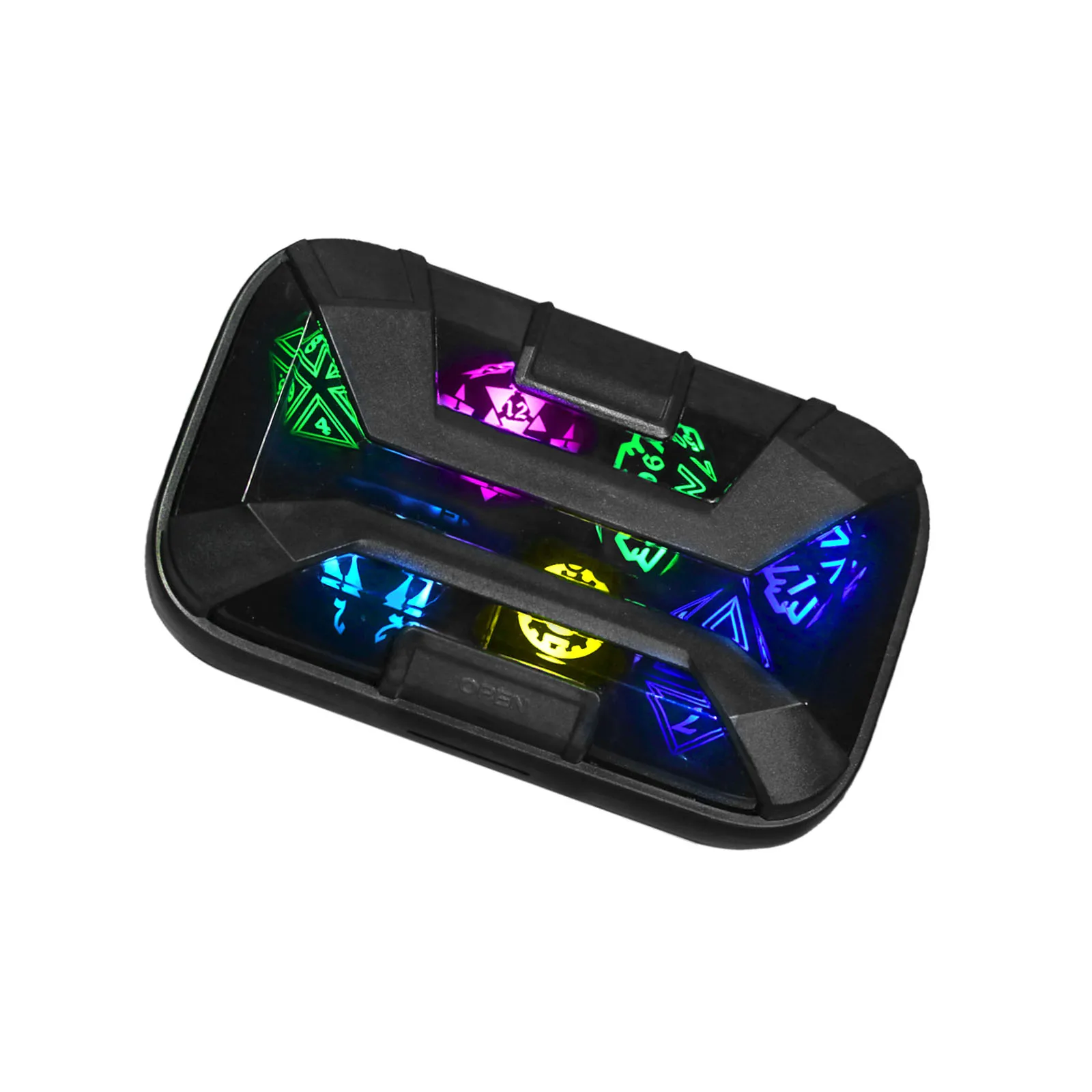 Imagen 4: Juego de Dados LED Brillantes para Dungeons and Dragons, Dados para Juegos de Rol, Juegos de Mesa TTRPG