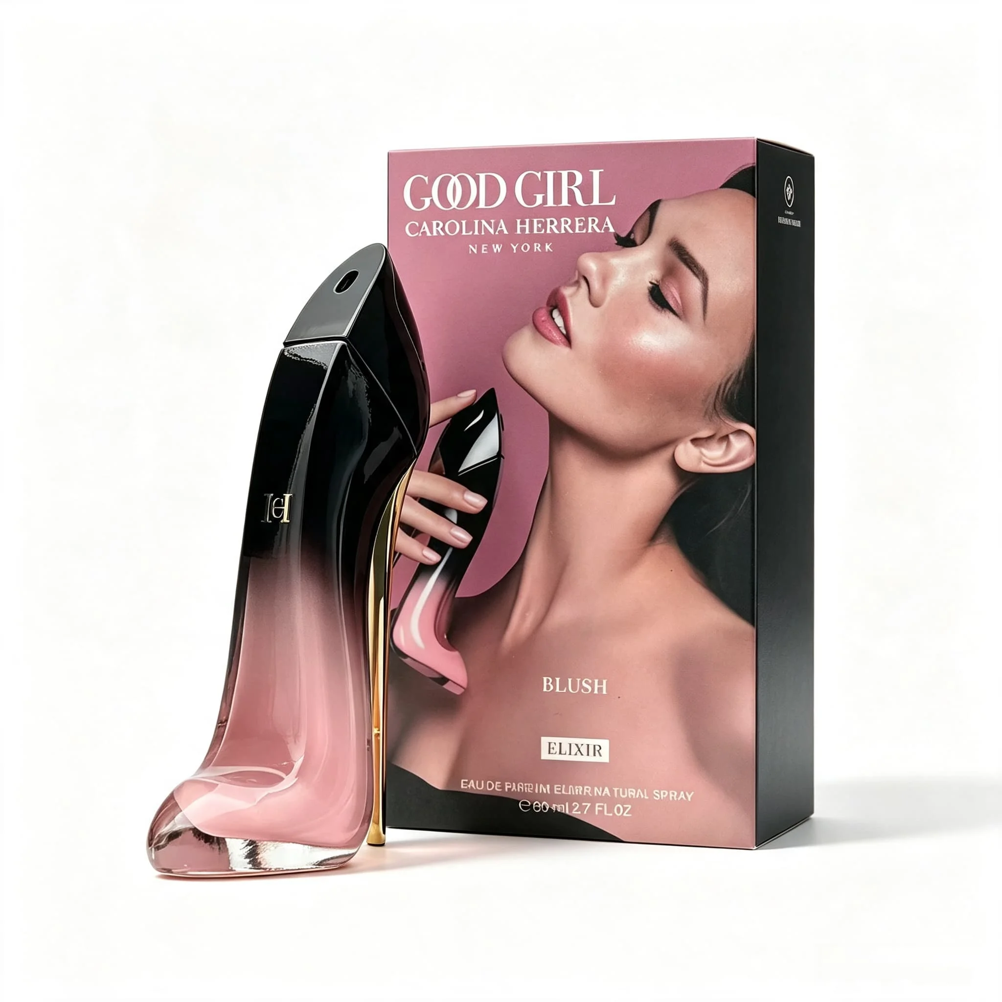 Good Girl Blush Carolina Herrera Women's Perfume, 2.7 oz 80 ml, | Citrus+Almond+Rose+Vanilla, Sweet but Not Greasy, Full of Vitality, Lasting 6-8 Hours of Daily Commuting/Spring/Summer Daily/Romantic Dating Sweet Vitality Choice
