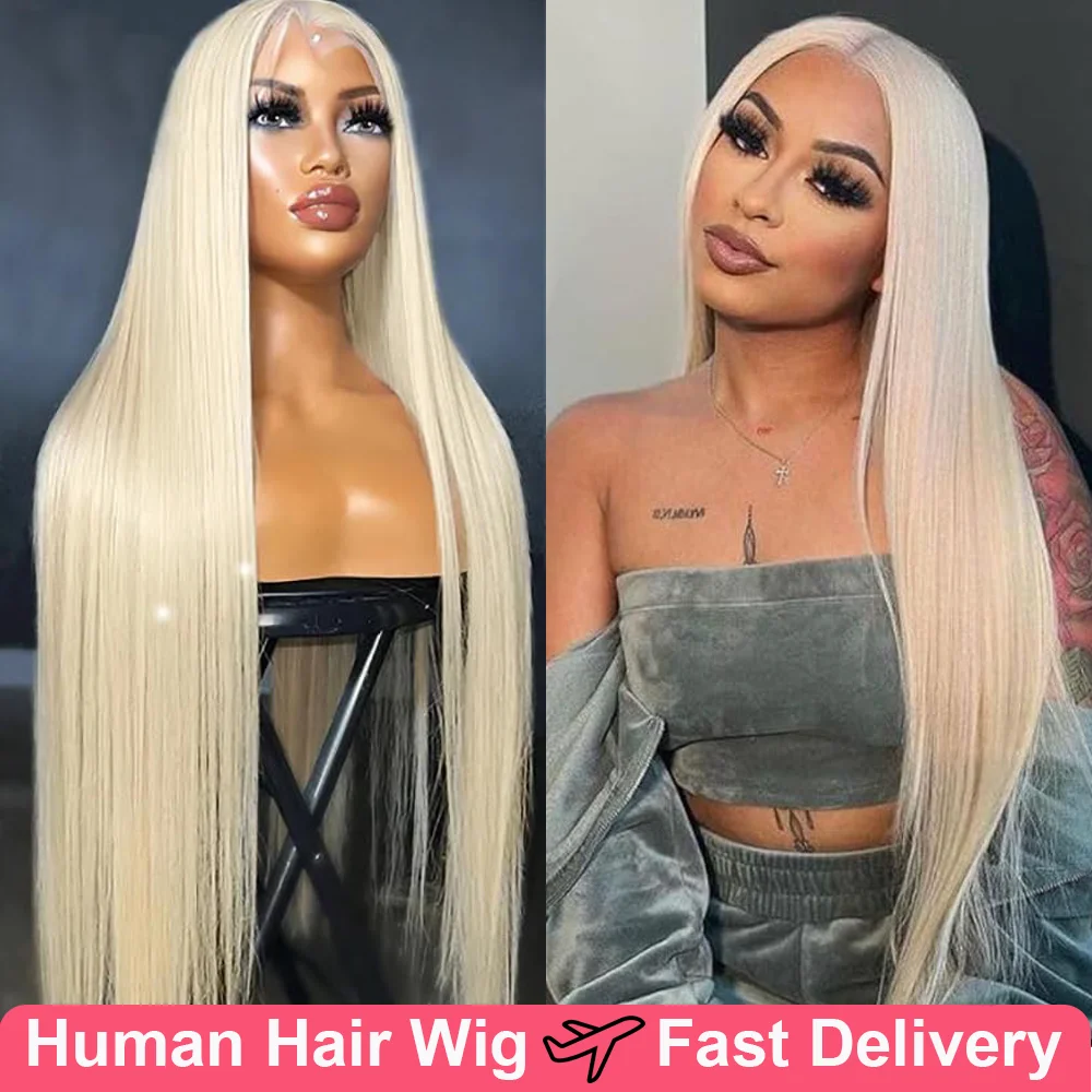 

613 Blonde Wig Human Hair Straight 13x6 Hd Lace Frontal Wig 13x4 Lace Front Wigs Pre Plucked Glueless Wigs Human Hair 100%