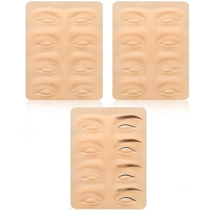 Fournitures de microblading de la peau pour la pratique du tatouage, Eyeliners, Latex, Maquillage en continu, Outil de formation