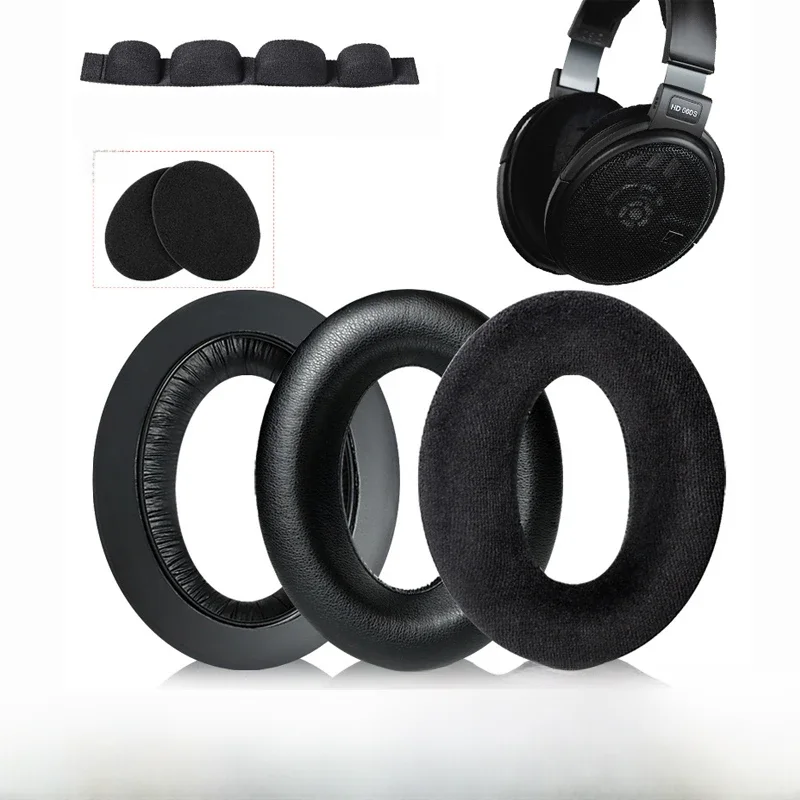Wymienne nauszniki do słuchawek Sennheiser HD 600 660S 650 6XX 580 58X 565 545 535 Akcesoria do słuchawek Poduszka nauszna z pianki z pamięcią kształtu — zdjęcie produktu 7