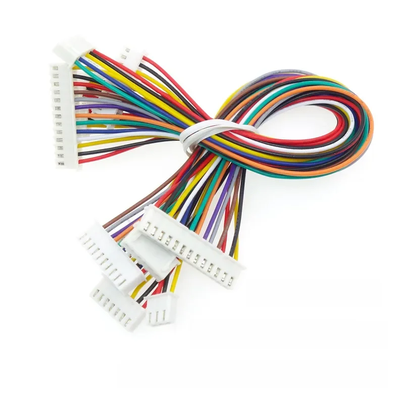 10 pièces XH2.54 fil électronique Terminal fil Double tête 10 cm/20 cm/30 cm câble 26awg Double tête même côté/connecteur latéral inversé