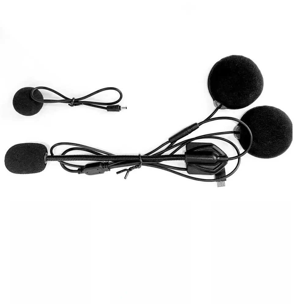 Pour Maxto M2 M3 M3S M2C Accessoires Casque Microphone 2 In1 Écouteur Costume pour Moto Complet/Visage Casque Interphone