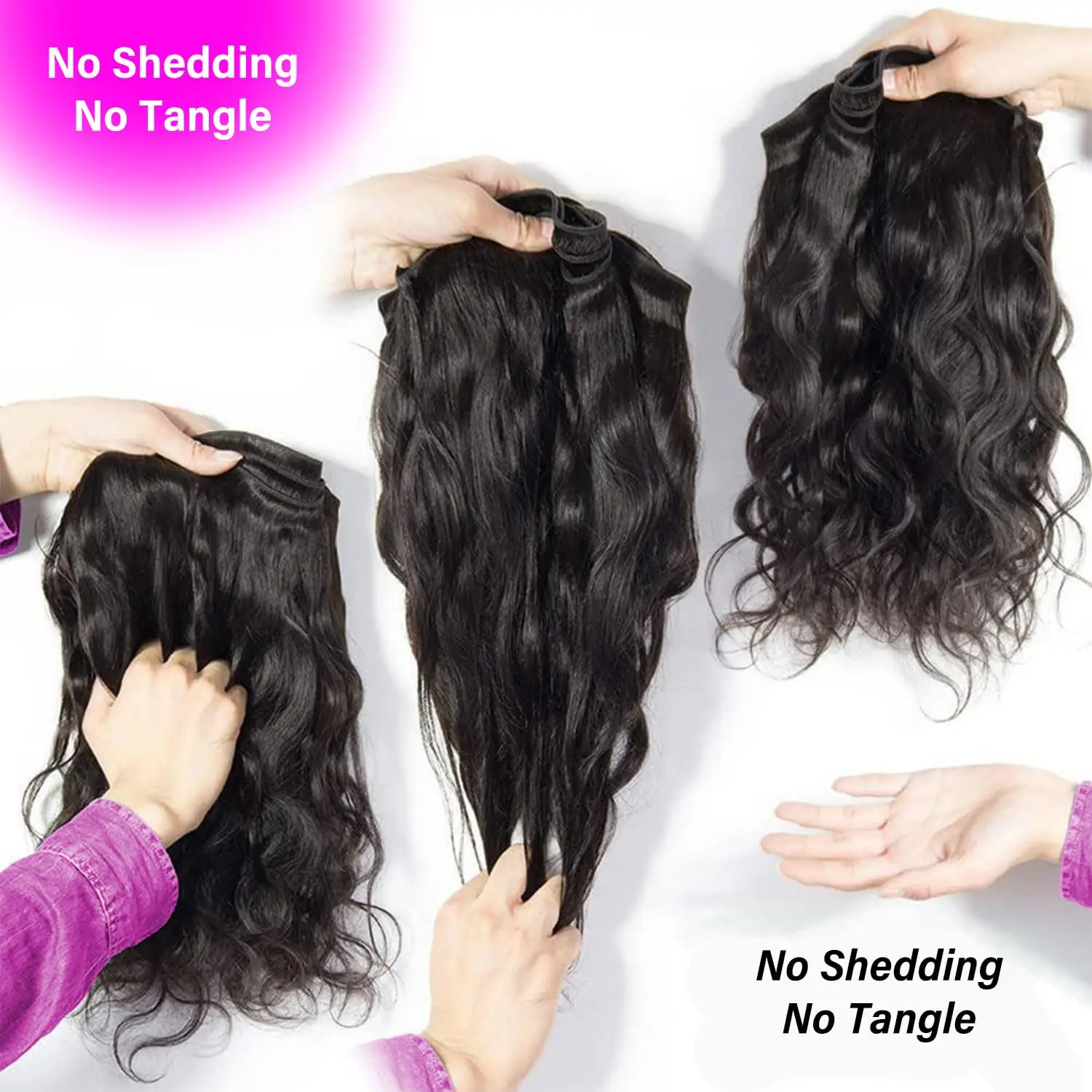 12a cabelo humano 1 3 pacote onda do corpo pacote de cabelo humano 100% não processado pacote de cabelo virgem brasileiro extensão do cabelo natural preto