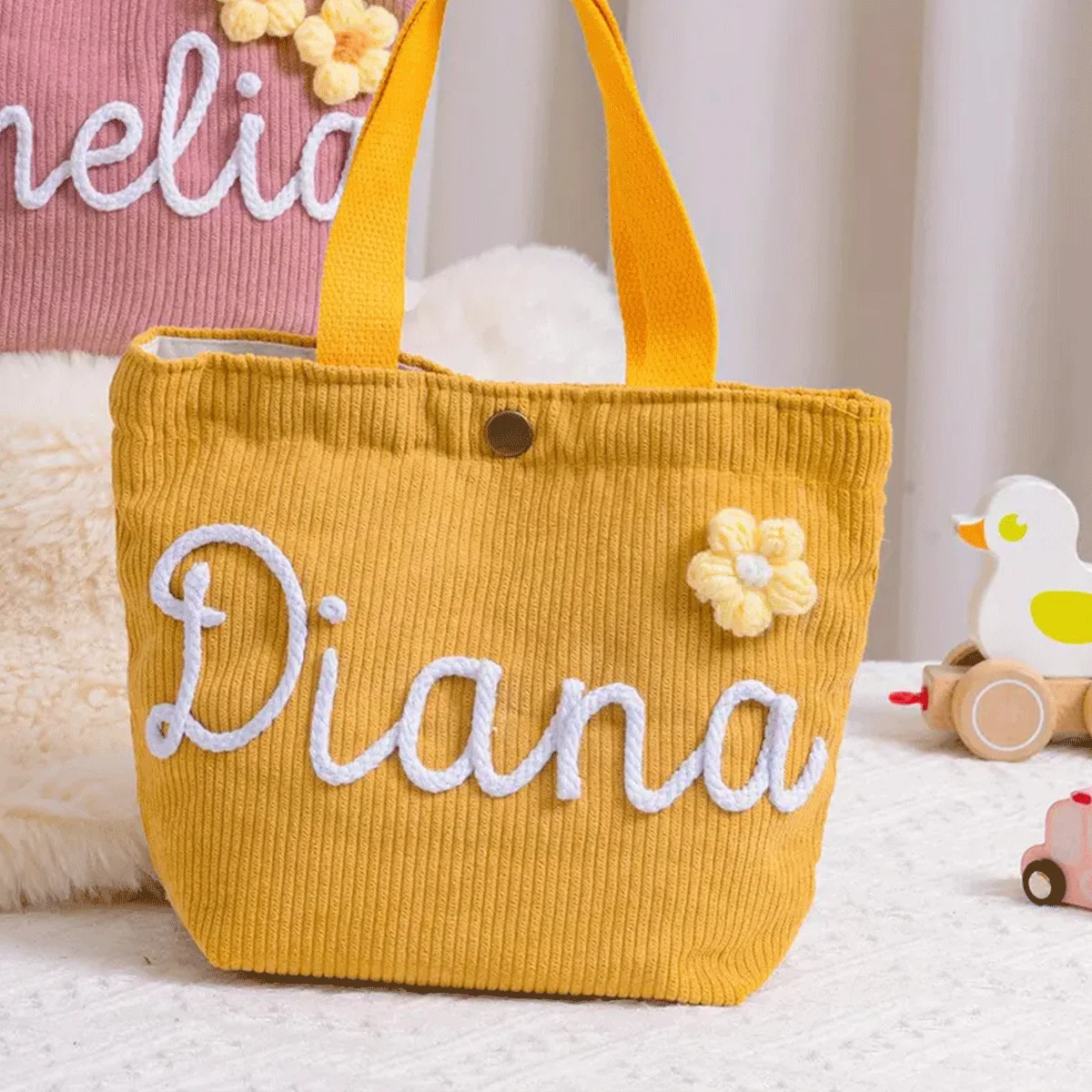 Personalized Name Handbag, Custom Tote Bag Gift