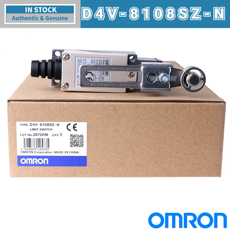 OMRON Limit Switch D4V-8108SZ-N Original New Authentic 8104SZ-N 8107Z-N 8166Z 8111Z 8112Z 8122Z Series for Industrial Use
