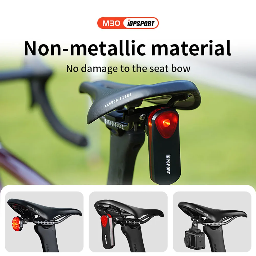 iGPSPORT M30 Bike Saddle Mount MTB Cycling Bike Seat-post Lamp Bracket Holder for Bicycle Tail Light Radar Tail Lamp SR30 TL30