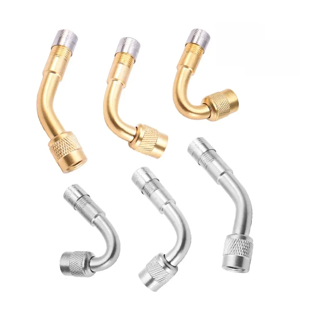 AliExpress NONE 2Pcs Motorcycle 45 90 135 Degree Angle Bent Valve Adaptor Tyre Tube Valve Extension Adapter for Truck Car Moto Bike