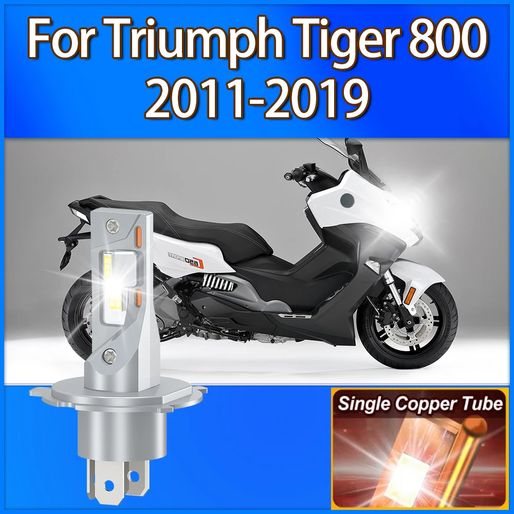 

1PC 60W H4 Motorcycle LED Headlight Bulb 10000LM Moto Headlamp 12V For Triumph Tiger 800 2011-2013 2014 2015 2016 2017 2018 2019