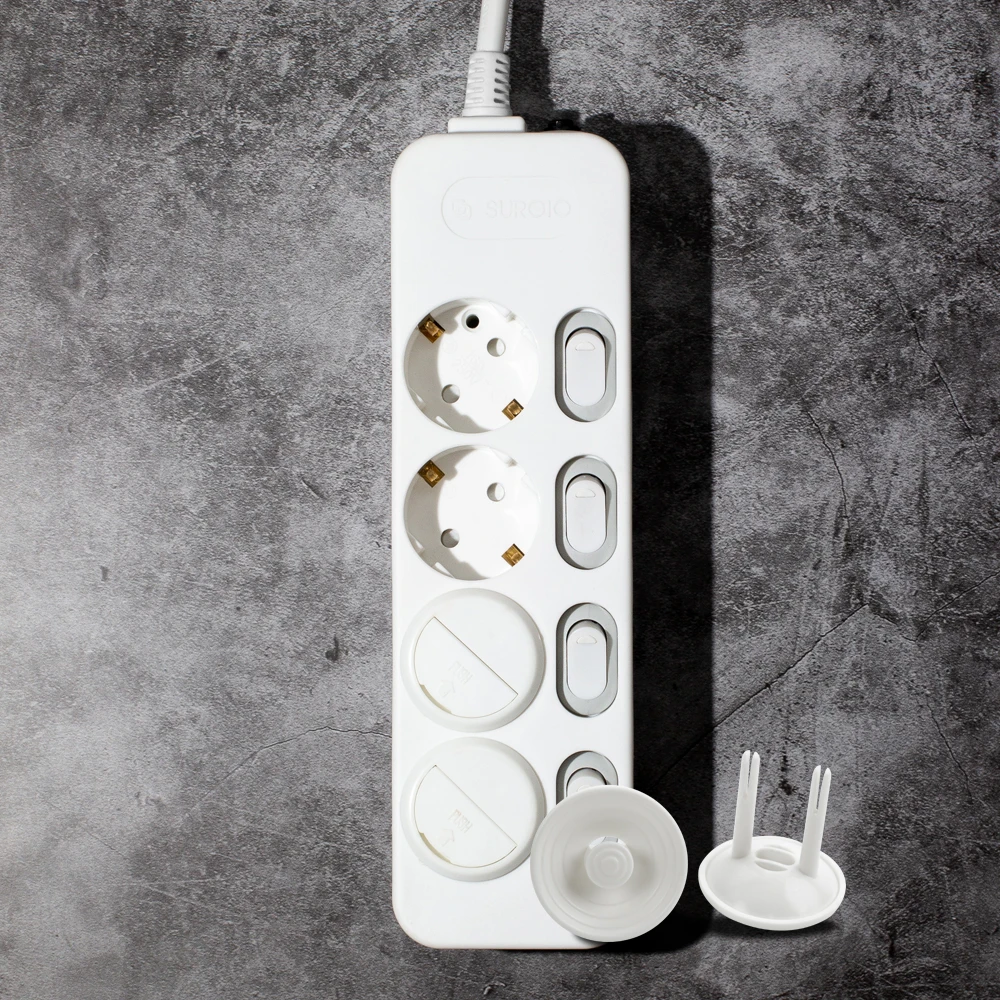 Mono care multi-tap individual switch 4 pieces (16A) + safety cover 4P / 1.5m 3m 5M 10m