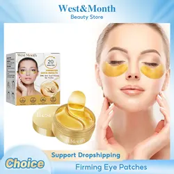 Gold Snail Eye Mask W-rinkles Remover Anti Dark Circles Puffyness Firming Dilute Fine Lines Brightening Moisturizing Eye Patches