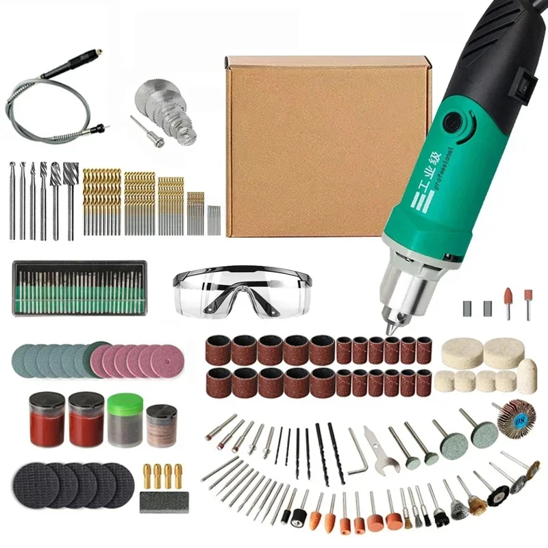 Dremel 180/260/480W Grawerka o dużej mocy Wiertarka elektryczna Narzędzie obrotowe do grawerowania Elastyczny wałek 6-pozycyjne polerowanie o zmiennej prędkości — zdjęcie 2