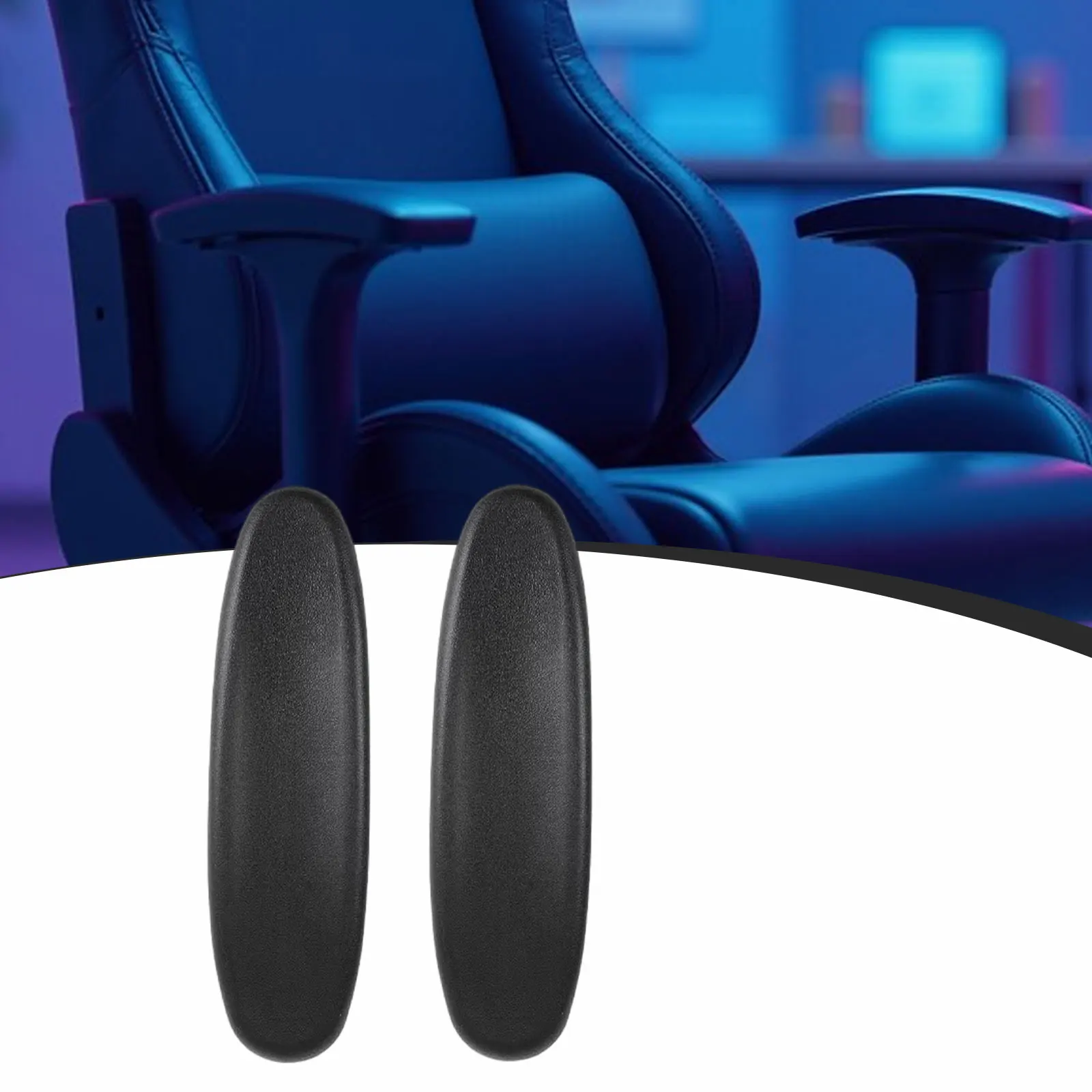 2 قطعة كرسي الألعاب مساند للذراعين كرسي مكتب مسند الذراع منصات الذراع قبعات بولي Leather الجلود كرسي دوار اكسسوارات مسند الذراع منصات أذرع مريحة