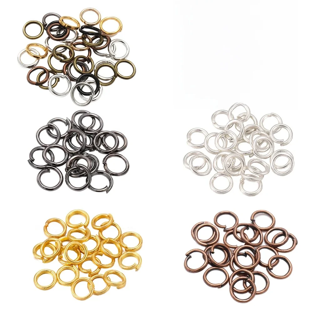 50-200 teile/los 3-20mm Jump Ringe Split Ringe Anschlüsse Für Diy Schmuck Finden Herstellung Zubehör Großhandel liefert