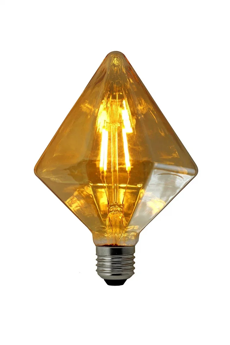 Diodo emissor de luz 4w e27 bombillas filamentos, iluminación vintage led 4w edison 3000k diamante