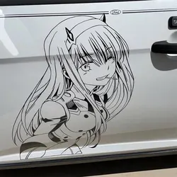 Anime Large Stickers For Car Sticker Auto Parts A Beautiful Girl Window Body Windshield Decoration Die Cutting Vinyl Decals