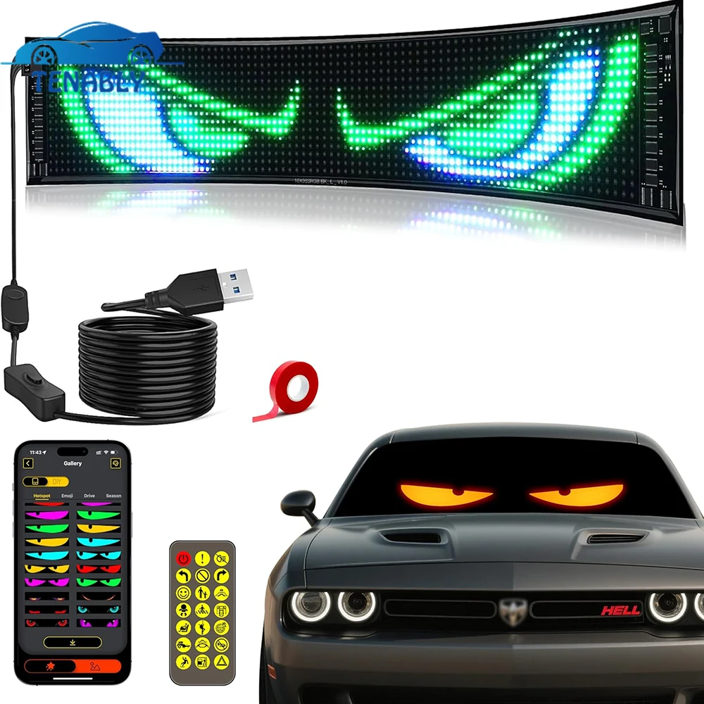 Programmierbares LED Devil Eyes Windschutzscheiben-Display –...