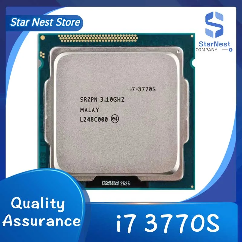 Processador CPU Quad-Core, i7 3770S, 3,1 GHz, LGA 1155