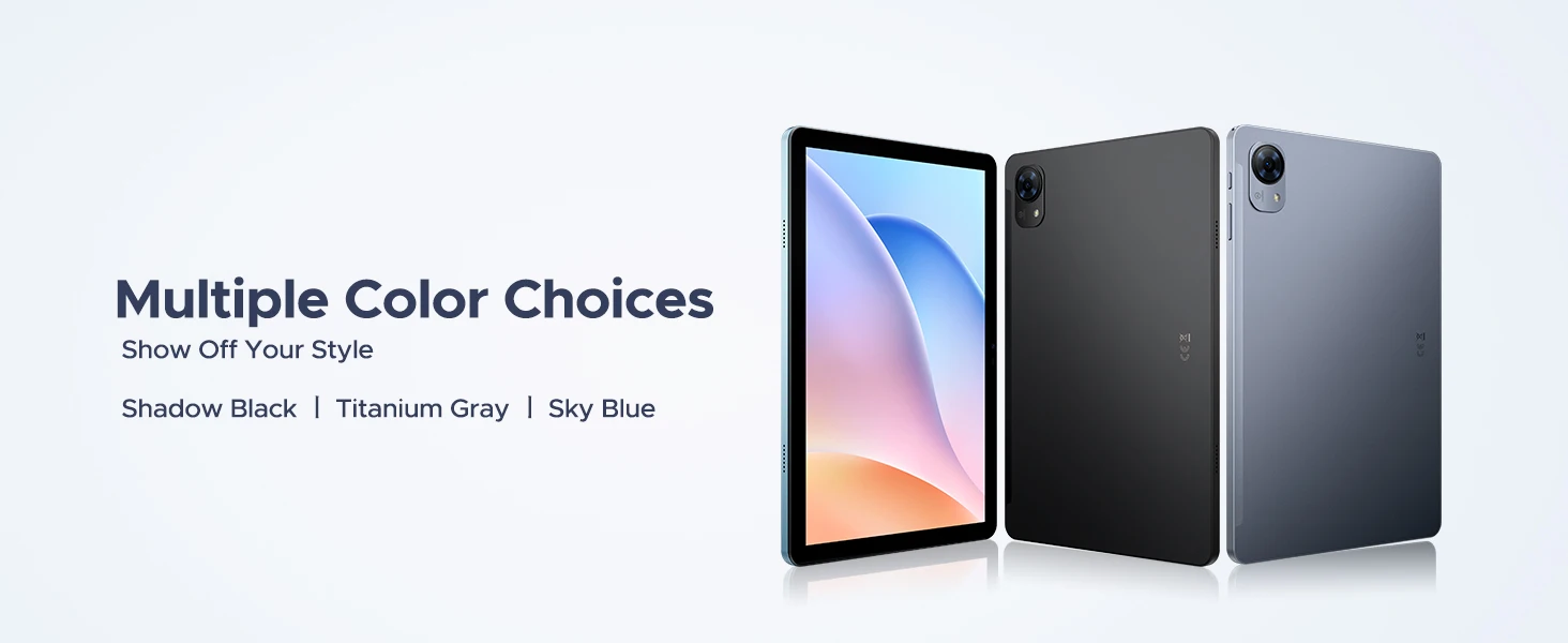 POCKAM P10 Pro Smart Tablet 10.1'' Tablet with 8800mAh Battery, 48GB RAM (8GB+40GB), 128GB ROM, Gemini AI, Android 16, and Widevine L1 support