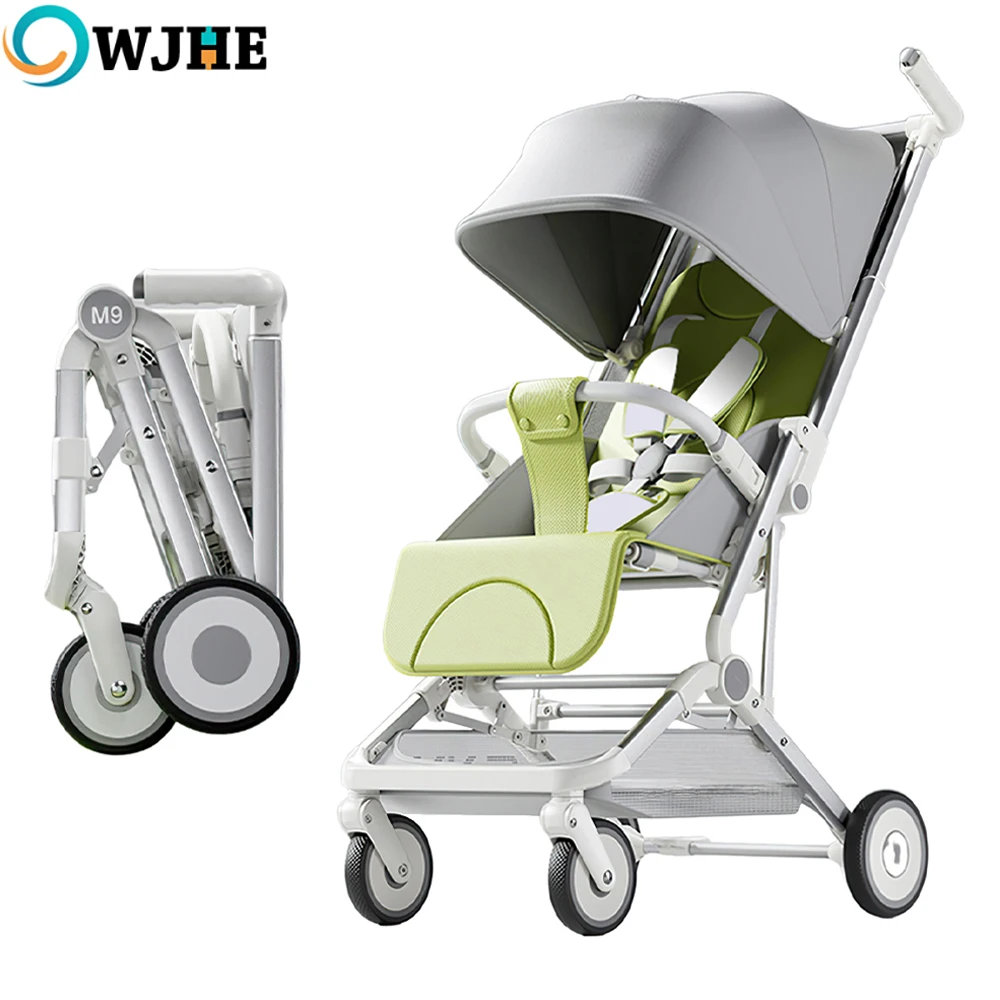 OWJHE Passeggino carrozzina auto passeggini a quattro ruote per passeggino passeggini leggeri passeggino leggero