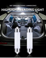 Bulk Pack 1/5/10pcs C5W LED Car Interior Lamp 31mm-41mm Festoon 10W COB 12V 6500K White for Reading Light Trunk Plate