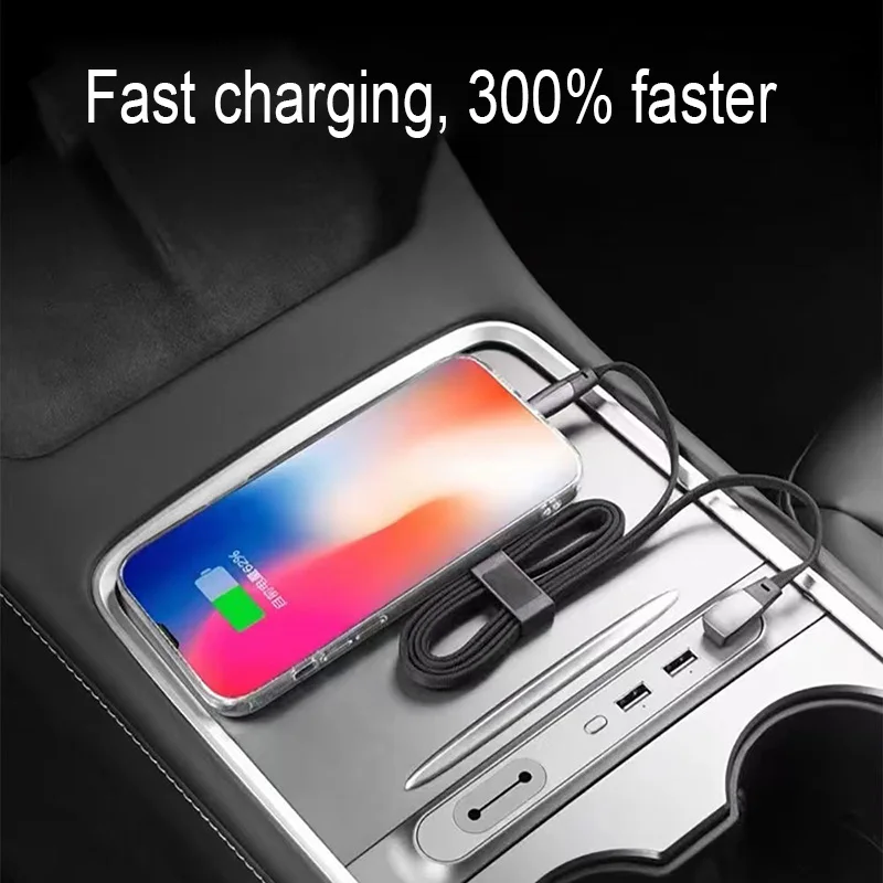 60W Snellaadkabel Type C Naar Type C Usb C Naar Bliksem Pd Opladen Iphone Data Transfer Voor Tesla Model 3 Highland Y X S 2024