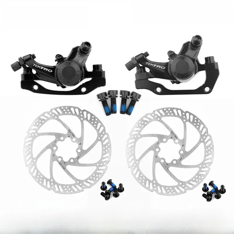AliExpress NONE Tektro MD-M280 Mountain Bike Line Pull Disc Brake Caliper Front/Rear Aluminum Alloy MTB Mechanical Disc Brake With 160mm Rotor