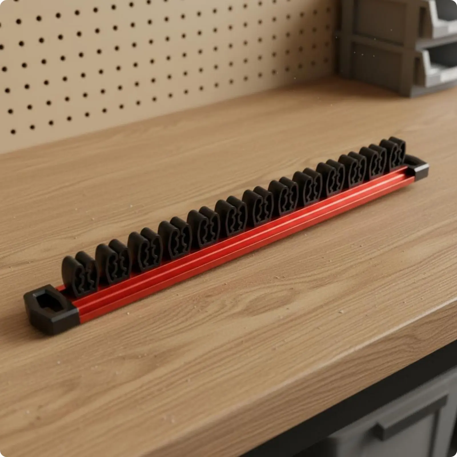 Wall-Installed Screwdriver Organizer Space Saving Screwdriver Tool Holder Easy to Install Tool Holder Rail for Mechanics DIY