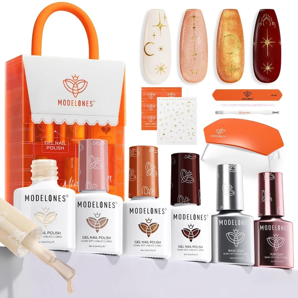 

Modelones Mini Salon Gel Nail Polish Kit – Low-key Passion