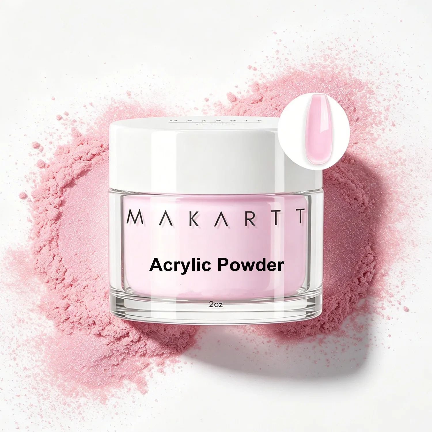 Acrylpulver 56g, Makartt Professionelles Nude Acryl-Nagelpulver für Verlängerung, Dekoration, Modellage, French Manicure, 3D-Kunstgel, Salon – Detail 11