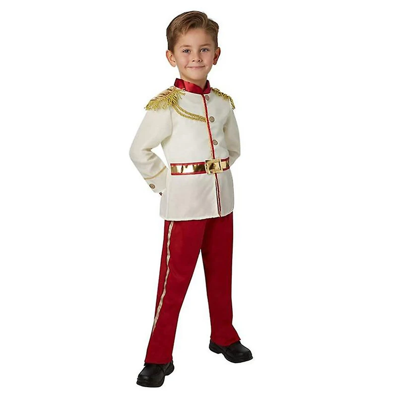 

Kids Cinderella Medieval Royal Outfit Cosplay Boys Prince Charming Child Halloween Costume