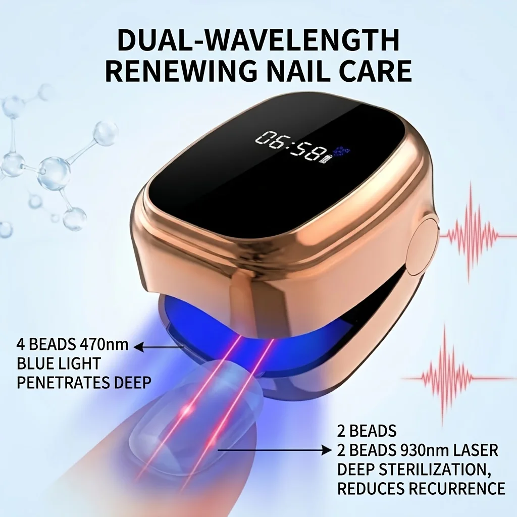 Nail Fungus Cleaning Device UV Lamp Foot Hand Nail Professional Nail Phototherapy Lamp Onychomycosis Fungus Cleaner Treatment Device