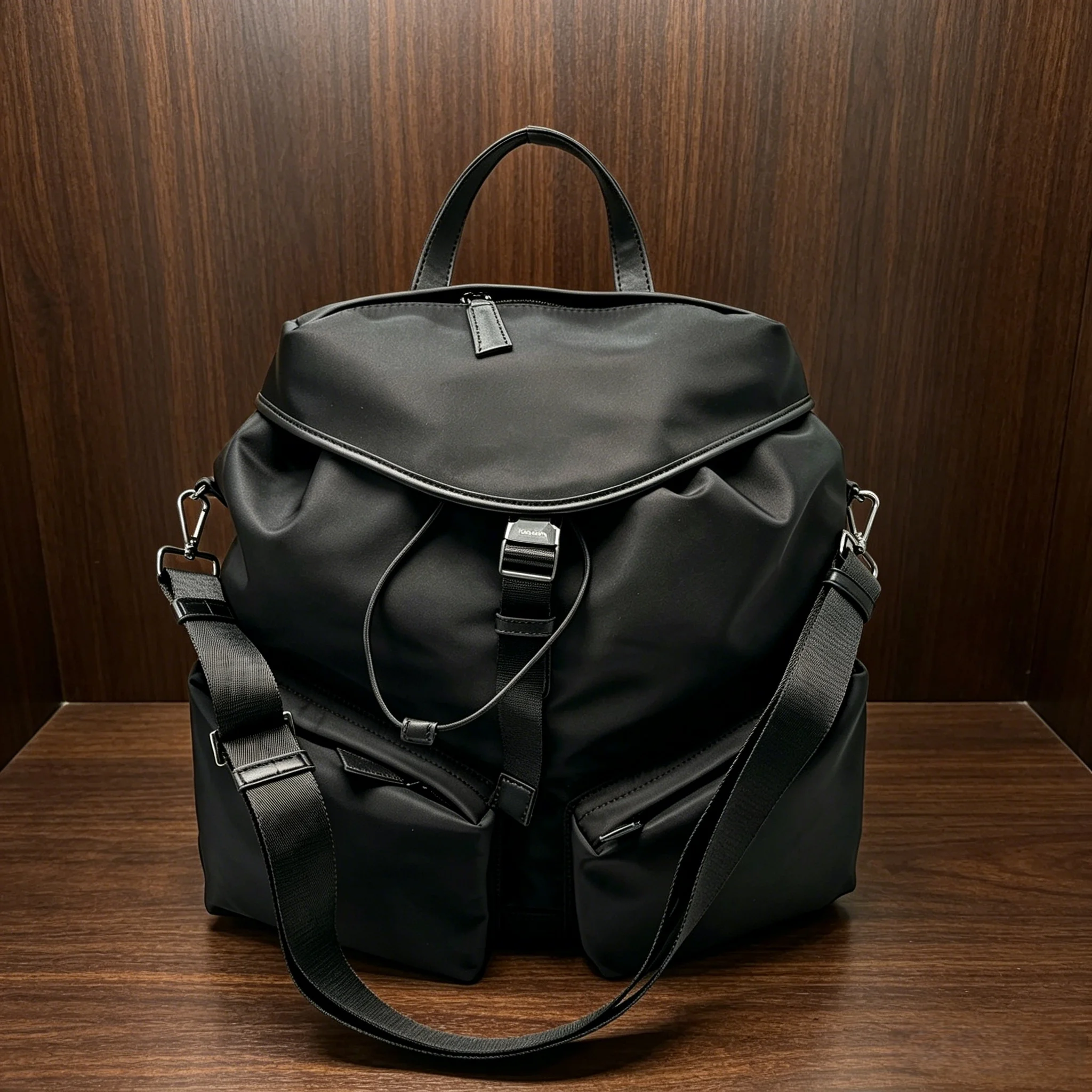 2026 New Luxury Hot down details Nylon Backpack, Waterproof Fabric, 38 x 42 cm