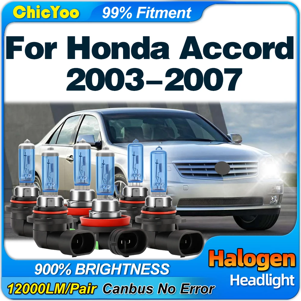 

30000LM Car Xenon Halogen Lamps 6000K White Auto Headlight 12V 24V Plug And Play For Honda Accord 2003 2004 2005 2006 2007