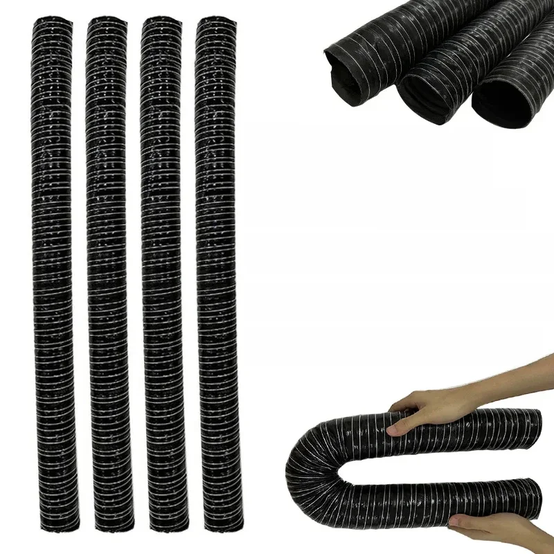 Tuyau d'admission d'air pour capot de voiture, 0.5m, tuyau de conduit d'air, résistant à la chaleur au froid, résistance à la température, tuyau de filtre Flexible ID: 20-115mm