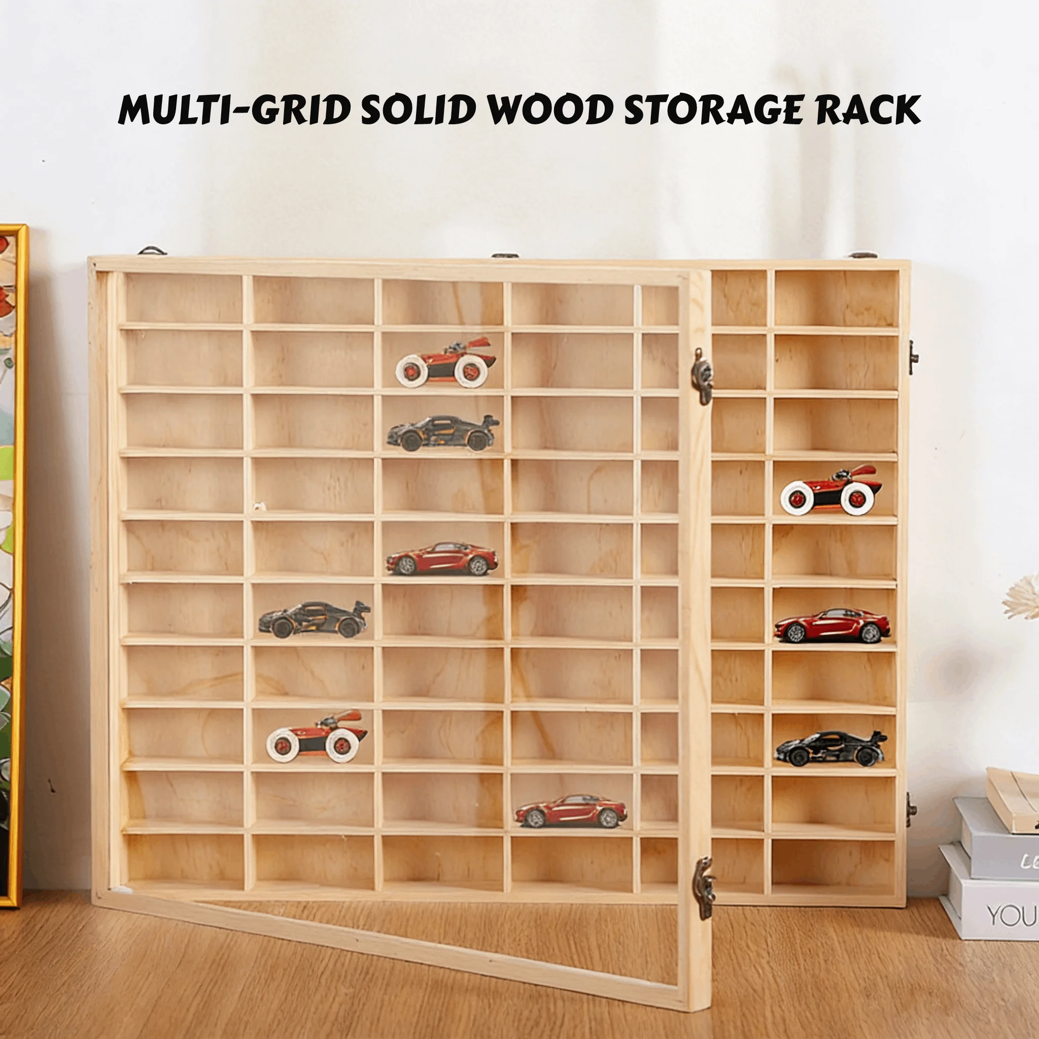 

Настенный деревянный витрина для игрушечных автомобилей, многоуровневая автомобильная витрина, отсеки для хранения автомобиля, полка для игрушек, коллекционная витрина