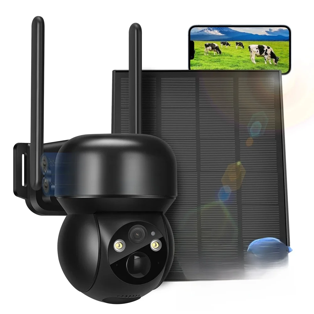 ASECAM 4G Solar Camera 8MP 4K Outdoor PTZ Draadloos PIR Menselijke detectie Ingebouwde 15000Mah Batterij CCTV Beveiliging Surveillance Ubox - afbeelding 2