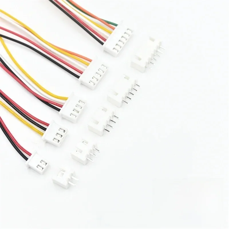 Connecteur SH1.0 JST1.25 ZH1.5 PH2.0 XH2.54 Femelle + Mâle 2/3/4/5/6/7/8/9/10P Prise avec Câble 10/20/30cm, 10 Ensembles