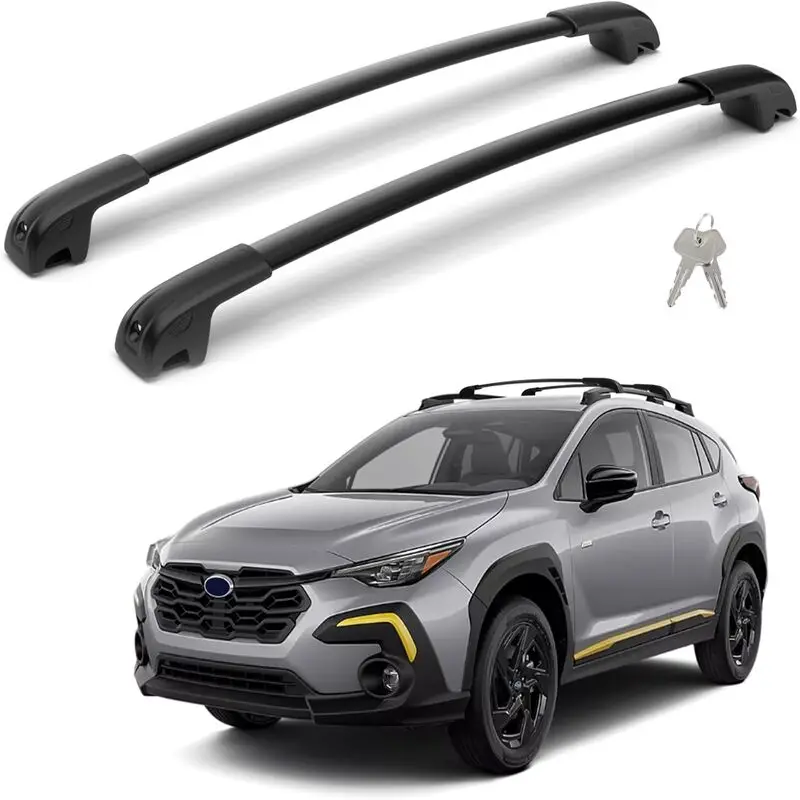

Запираемые поперечины багажника на крышу 300 фунтов на 2018-2023 годы Crosstrek /2017-2023 Impreza, сверхмощные алюминиевые антикоррозийные поперечины
