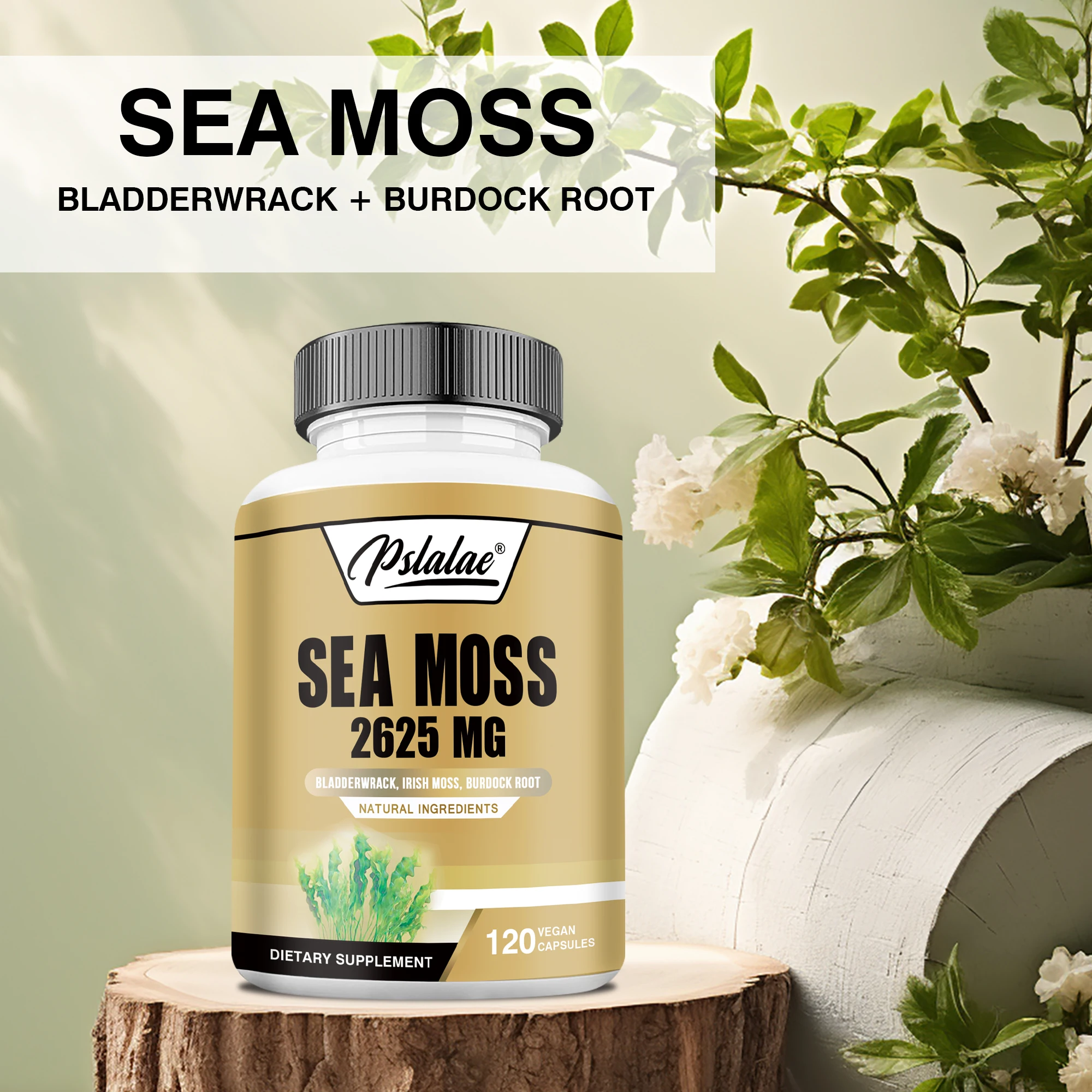 Sea Moss-поддерживает здоровье суставов и сердец, улучшает пищеварение, усиливает иммунитет-120 капсул