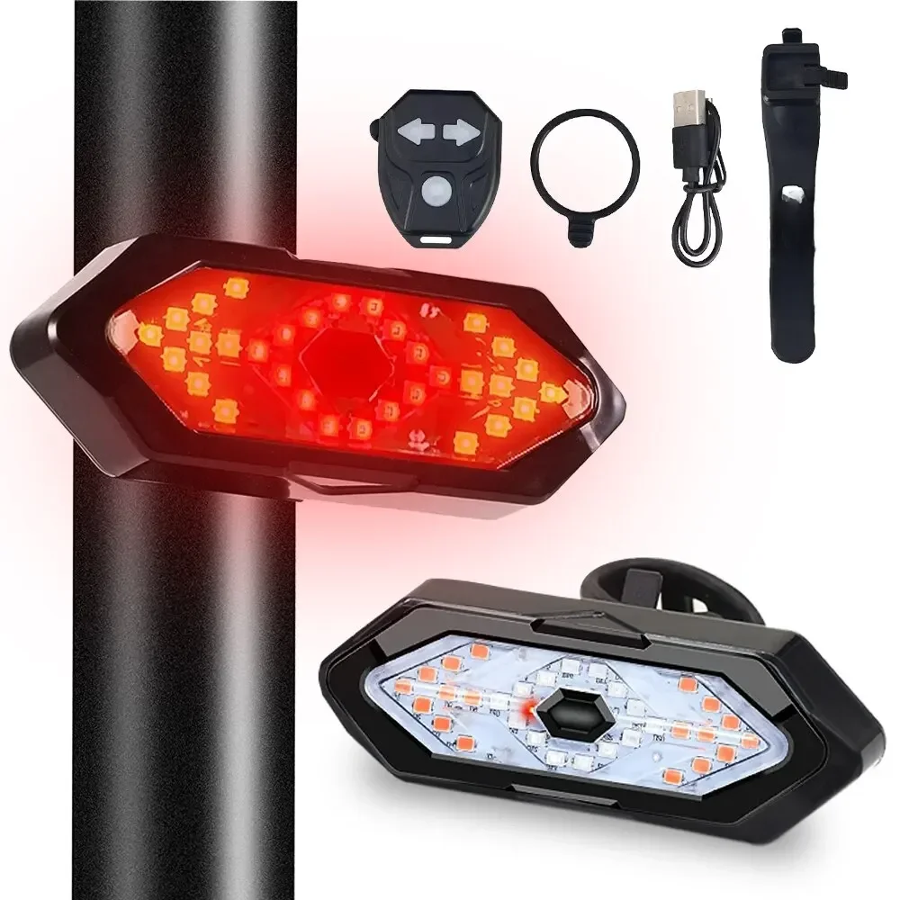 AliExpress Bike Turn Signal Rear Light Remote Bicycle Lights LED USB Rechargeable Bicycle Lamp Bike Wireless