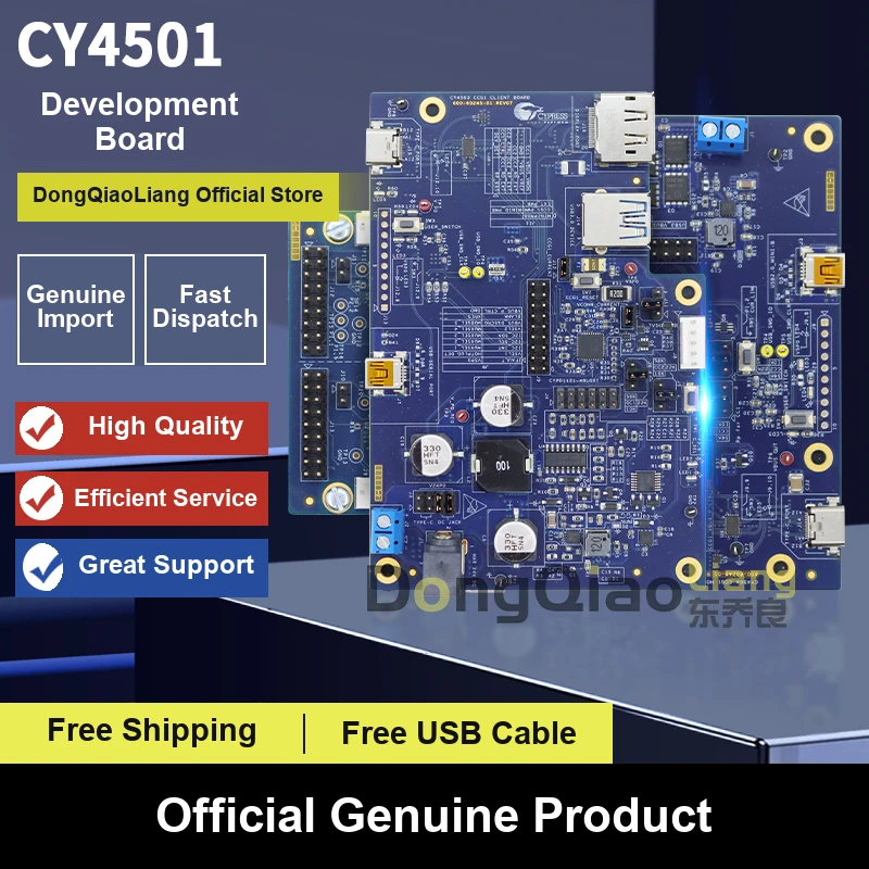 In stock: For CY4501 Development Kit – CCG1 Series USB Type-C MCU USB Host and Client System Development