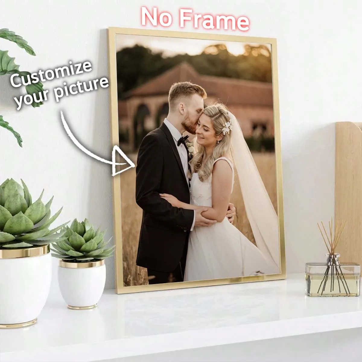 Custom Print Canvas Painting From Your Photos Wedding Birthday Poster Wall Art Decoration Pets Family Landscape Picture Decor image 2