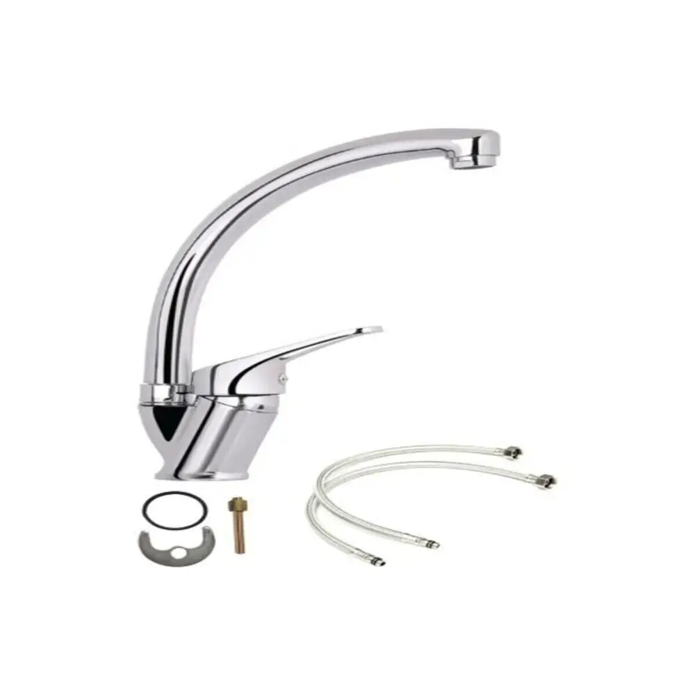 Grifo de acero inoxidable para fregadero de cocina, mezclador de fuente de cisne, para baño, envío rápido desde Turquía