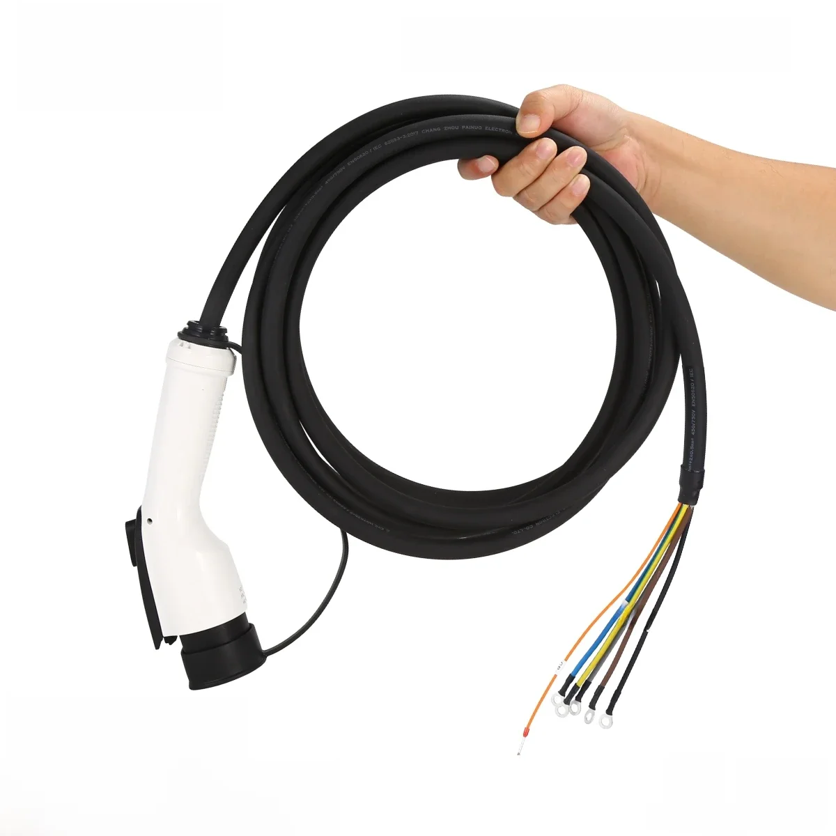 EVcharger4U 7KW 11KW 22KW GBT EV Oplaadkabel Mannelijke GB/T Om Draad Te Open Voor Elektrische Voertuig Laadstation - afbeelding 2